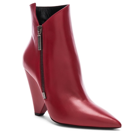 SOLD Saunt Laurent Asymmetrical Booties - Picture 2 of 8